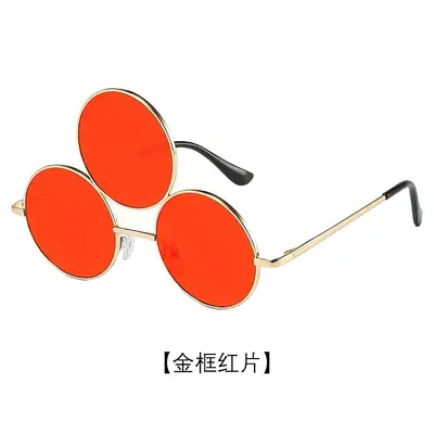 Runde Unisex-Sonnenbrille im Retro-Stil - 11