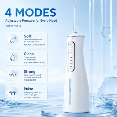 Electric oral irrigator portable household water flosser pulse cleaning