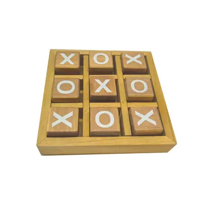İnteraktif Ahşap Tic Tac Toe Uluslararası Toptan Masa Oyunu İki Oyuncu Oyuncak Çocuk Mantık Düşünme Eğitimi - 8