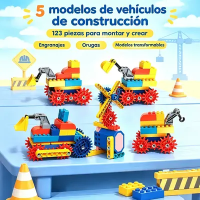 Children's Large Particle Building Block Set, Educational Toy for Boys - 3