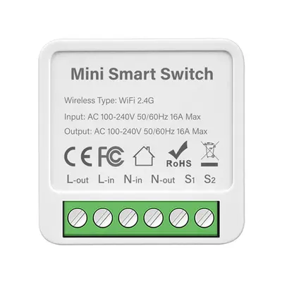Mini WiFi Smart Switch Graffiti Wall Switch Hidden Installation Voice Control APP Control Switch