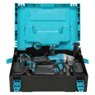 Lithium drill, multi-function impact, brushless, angle grinder combo - 7