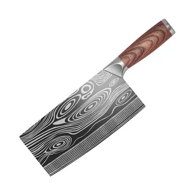 Longquan kitchen knife set, forged chef and slicing knives - 8