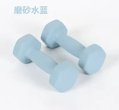 Kadınlar, yoga, fitness, ev egzersiz ekipmanları, çocuklar, erkekler için dökme demir altıgen plastik kaplı dambıl seti. - 12