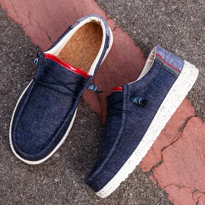 Büyük numara slip-on loafer ayakkabı, 48 numara hafif kanvas