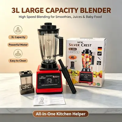 Commercial Shaved Ice Machine 3L Ice Crushing Grinding Blender Food Processor 220V EU Plug SC9880 Model