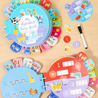 Stilles Buch mit Klettverschluss Alphabet für Kinder - 4