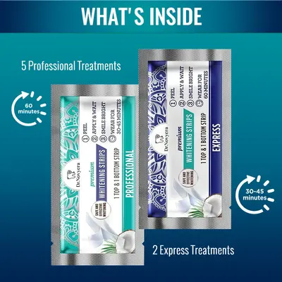 Coconut Oil Teeth Whitening Strips for Dental Care - 3