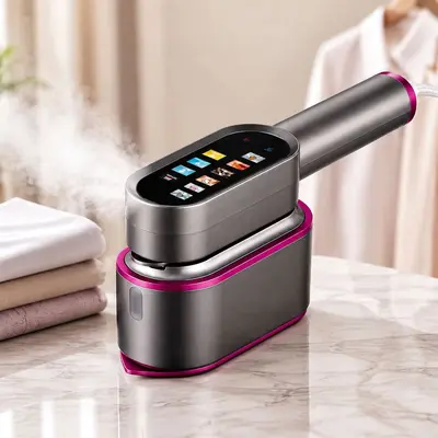 Smart color screen handheld garment steamer, portable mini compact - 3