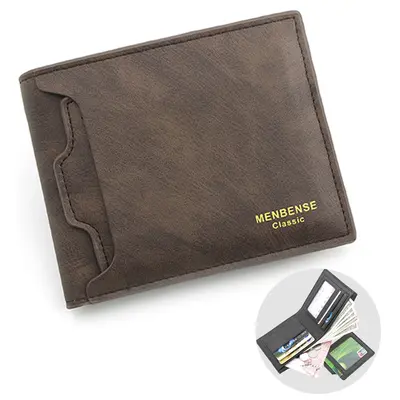 Short Men's Wallet with Multiple Card Slots - 11