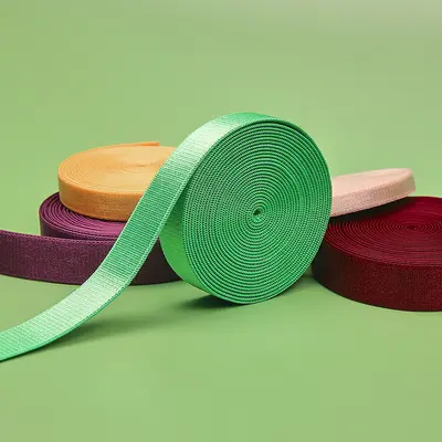 0,6 cm elastisches Polyester-Satinband, rutschfestes BH-Träger-Gummiband - 4