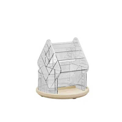 Luxury cosmetics storage box rotating compartments desktop organizer