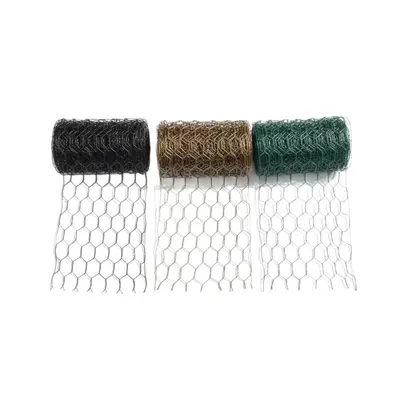 PVC-Coated Hexagonal Wire Mesh, Anti-Rust Small Hole Garden Fence Netting