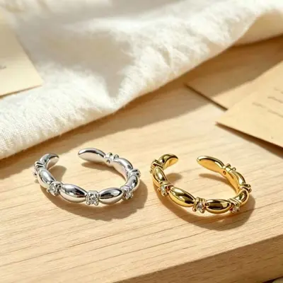 Sieben-Stein-Vintage-Ring, verstellbar