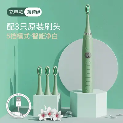 Rechargeable Sonic Electric Toothbrush, Soft Bristles, Adult - 11