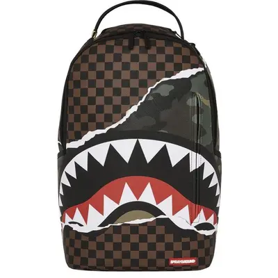 SG Shark Mouth Backpack Large Capacity Men's Schoolbag - 12