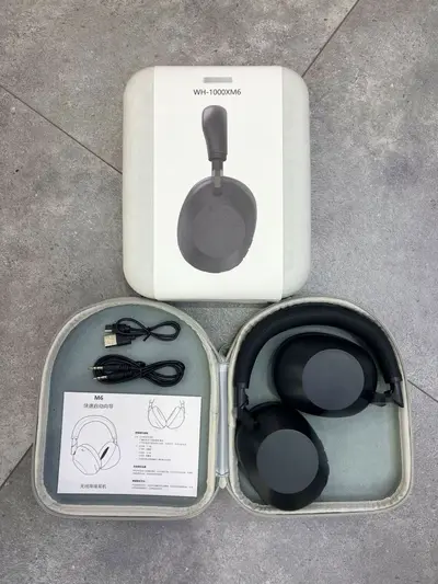 Трансграничная новинка: беспроводные Bluetooth-наушники WH1000XM6 с активным шумоподавлением ANC, полноразмерные, премиум-версия, оригинальная упаковочная коробка из целлюлозы