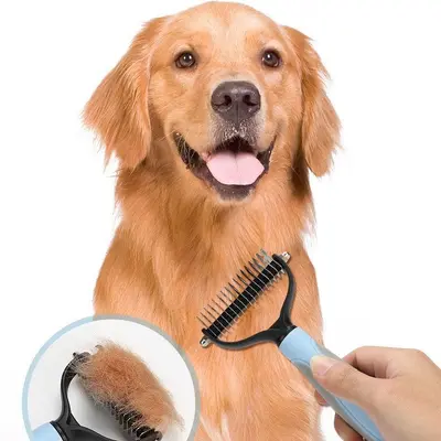 Pet detangling comb for dogs and cats, deshedding grooming comb - 5