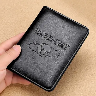 Qingyu RFID Reisepass-Schutzhülle Verrücktes Pferd Leder