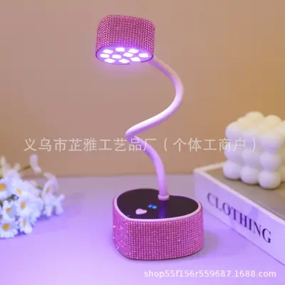 Tırnak lambası UV/LED, 30W, pembe kalp şekli, şarjlı - 6