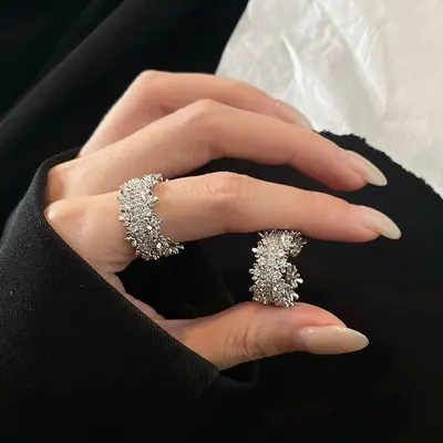 Gypsophila yüzük kadın, Fransız tarzı, açık ayarlanabilir - 2