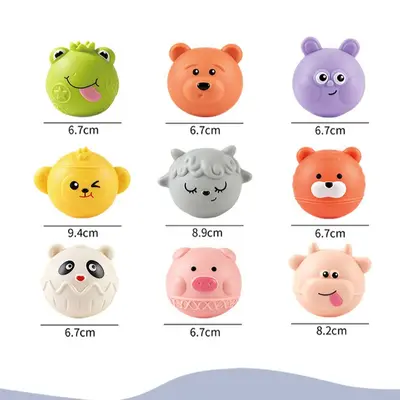 Hayvan şekilli bebek sıkıştırma topu, yumuşak ve güvenli