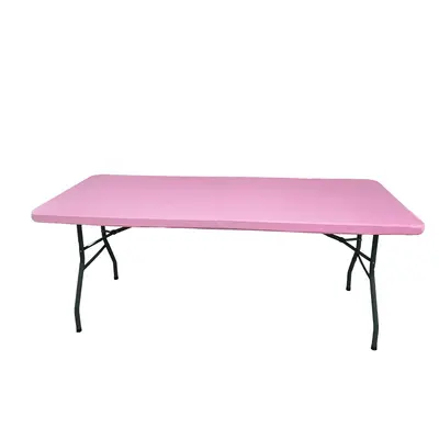 Süt ipek masa örtüsü esnek yarı kaplı masa örtüsü takımı stok otel düğün ziyafet piknik elastik bant polyester masa örtüsü