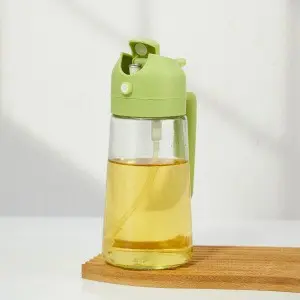 Ölsprüher dickwandig großvolumig Spray- und Gießfunktion Küche Luftfritteuse Glasölsprühflasche Haushalt Zerstäuber Ölsprühkanne - 9