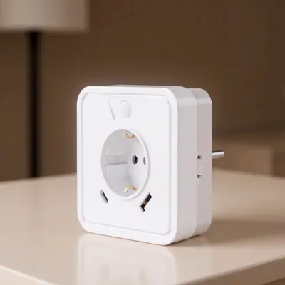 Ningbo Soma Elektrik Avrupa standart priz LED sensörlü ışık, yüksek estetik yatak odası atmosferi, USB kompakt çok fonksiyonlu kablosuz