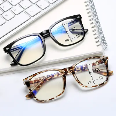 Smart Progressive Multifocal Anti-Blue Light Reading Glasses for Men and Women
