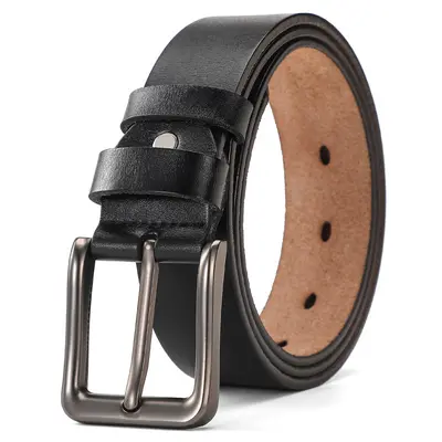 Neuer Herren-Vintage-Gürtel aus echtem Rindsleder mit Pin-Schnalle, Export-Grenzüberschreitend, Dropshipping, Bestseller, Tailliengürtel, direkte Herstellung von der Fabrik, Lagerbestand