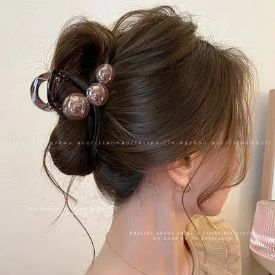 2026 Elegant Hair Claw Clip Posterior Voluminous Hair Styling Accessory Medium Size Shark Clip Hair Barrette - 5