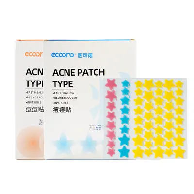 Hydrocolloid Acne Patches, Physical Absorbing, Breathable Star Design - 5
