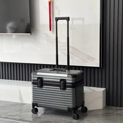 All-Aluminium-Magnesium Alloy Carry-On Case 18 Inch, Combination Lock, Trolley - 10