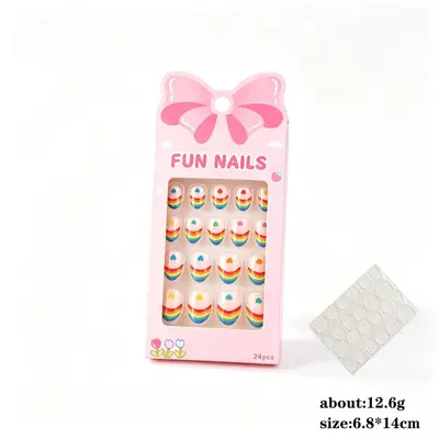 Kinder-Steckfingernägel, 24 Stück, Spielzeug-Nagelset
