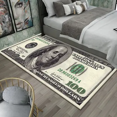 Длинный ковёр для спальни в стиле Dollar, легкий в уходе и износостойкий - 8