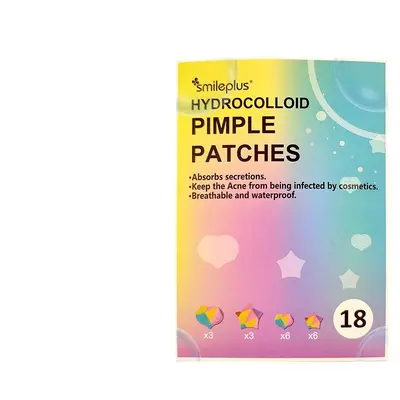 Sternförmige Hydrokolloid-Pickelpflaster, Aufhellung, Eiterabsorption, im Box-Set