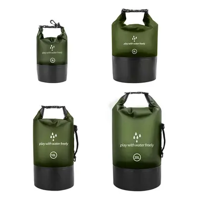 PVC-Coated Waterproof Bag, Large Capacity, for Beach, Swimming and Rafting - 12