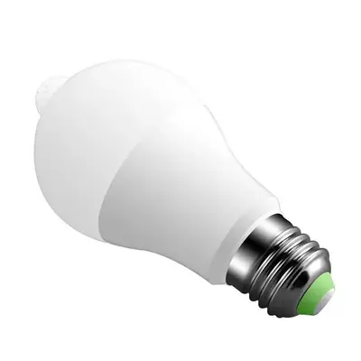 Akıllı LED insan vücudu sensörü ampul LED ampul merdiven koridor anahtarı plastik sarılı alüminyum E27 kızılötesi sensör ışığı