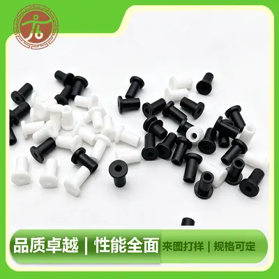 T-shaped silicone grommet 3 mm, heat-resistant, white