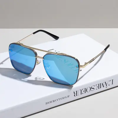 Men's Pilot Sunglasses, UV Protection, Anti-Glare, for Driving and Travel - 12