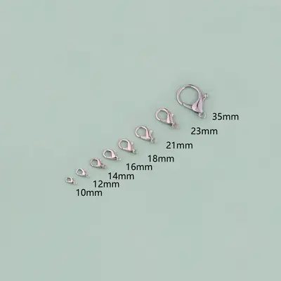 Metal Alloy Lobster Clasp DIY Jewelry Bracelet Necklace Pendant Connector Buckle Multi-Color Multi-Specification Materials Accessories