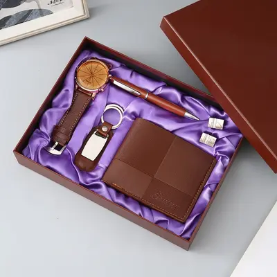 Herrn-Geschenkset mit Geldbörse und Gürtel - 13