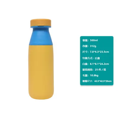 Paslanmaz çelik çift içecekli süt şişesi, 1 litre büyük kapasiteli termos - 8