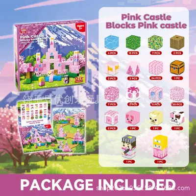 MC Magnetic Building Blocks Set, My World, DIY Assembly for Children - 7