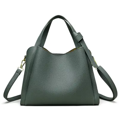 Weiche Damen-Schultertasche im Einkaufskorb-Stil - 8