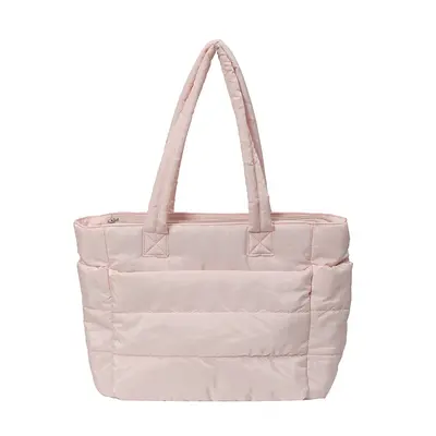 Cross-border women's cotton tote bag, lightweight laptop bag, suburban high-capacity travel bag, shoulder bag, customized LOGO - 7