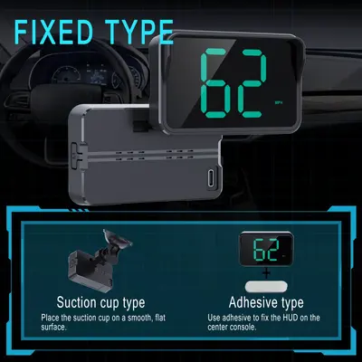S9 2025 HUD baş-üstü ekran araç evrensel GPS Beidou hız göstergesi yeni enerji tramvay
