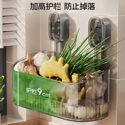 Kitchen wall storage rack, multifunctional, no-drill mounting - 3