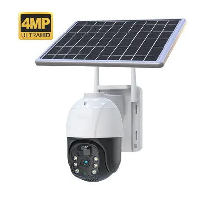 Solar powered night vision camera WiFi with audio intercom